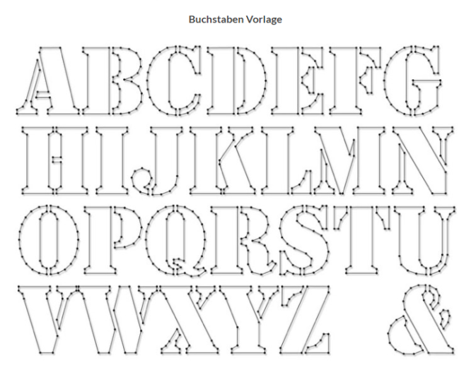 nagelbild-buchstaben